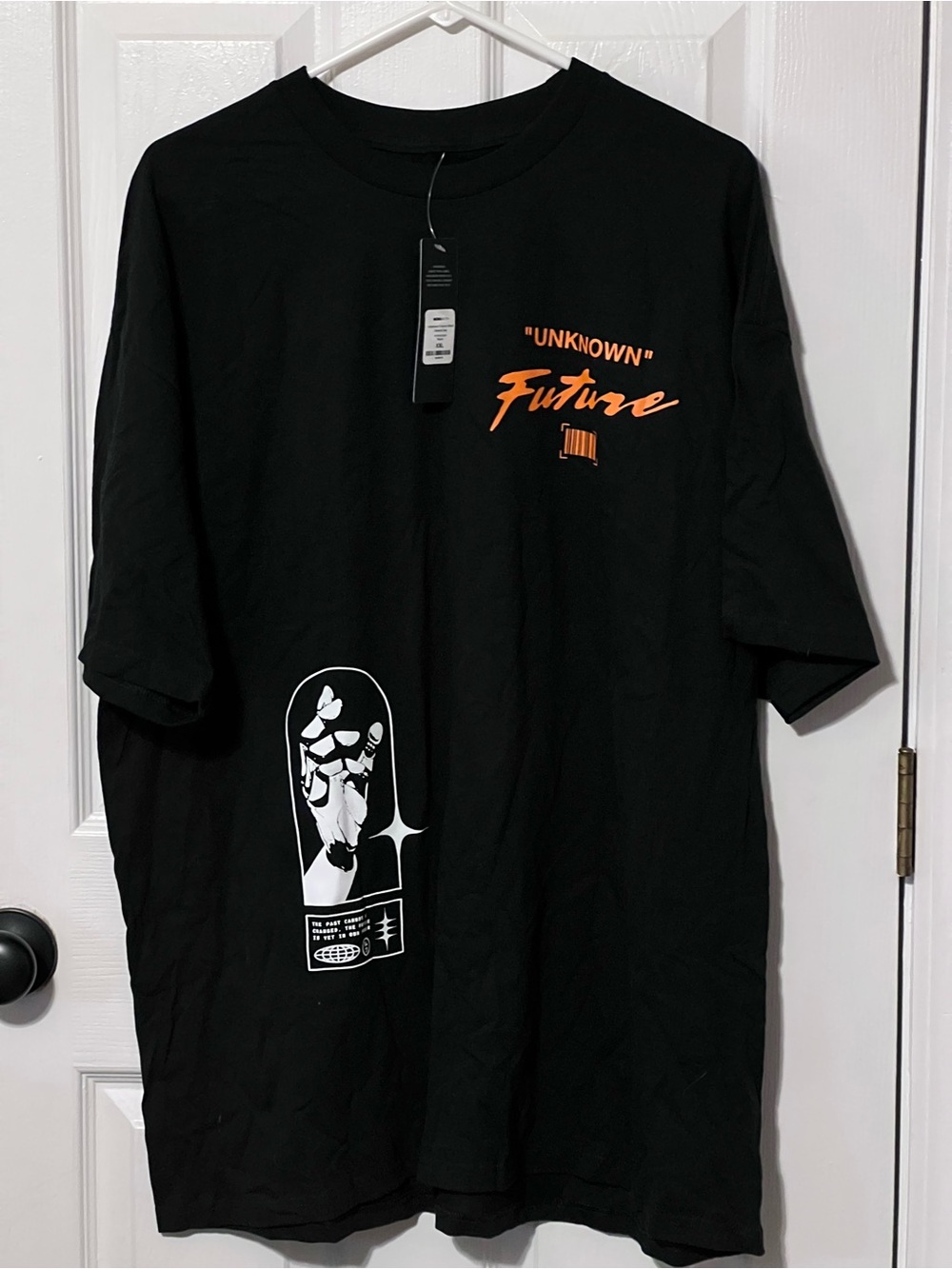NWT NOVAMEN Unknown Future Men’s XXL Black Graphic Streetwear Tee